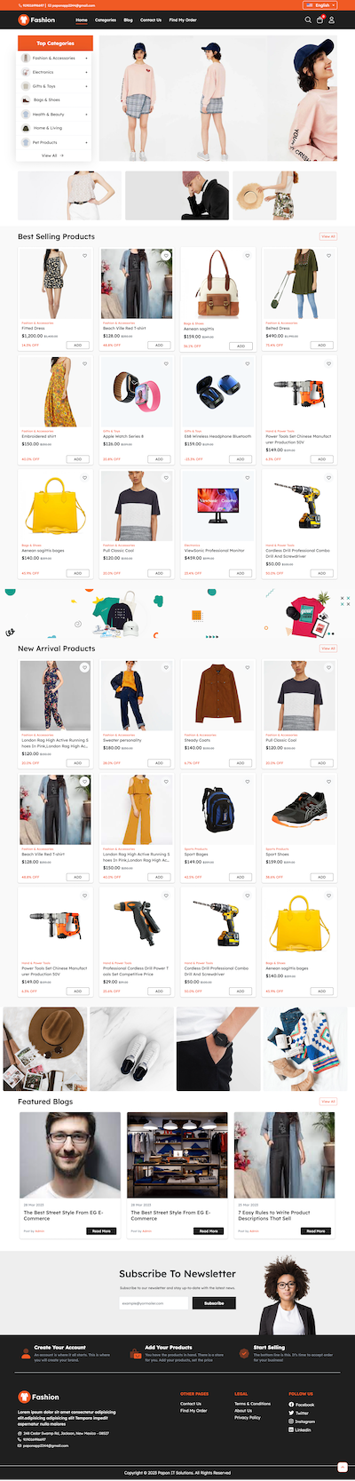 Fashion store theme